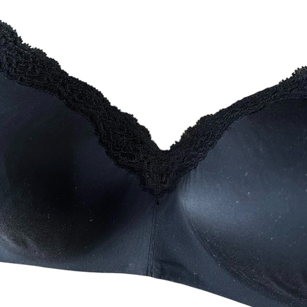 <<Wacoal 856301 Softly Styles Wire Free T-shirt Black Bra – 38D - Picture 4 of 8